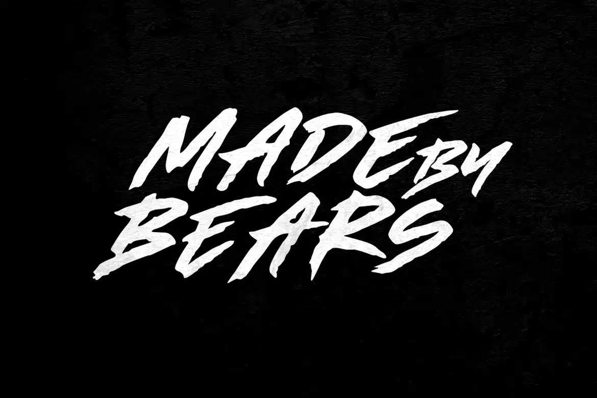 Made by bears Hunting Font