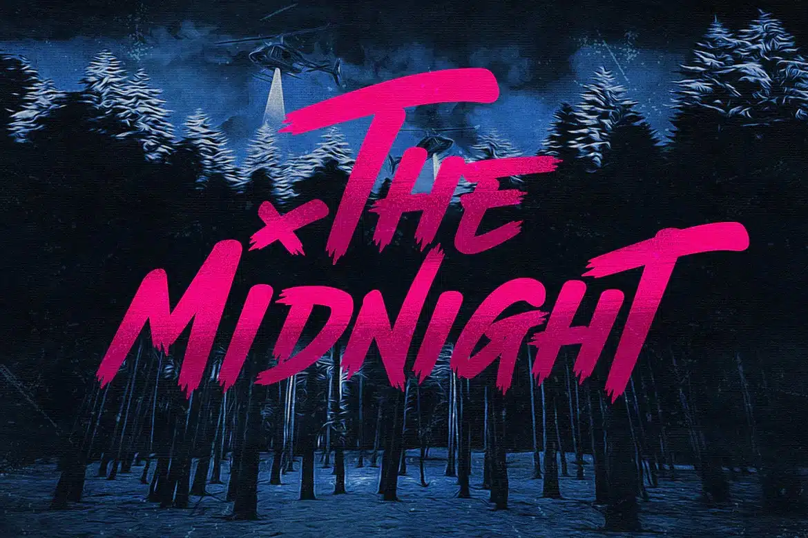 The midnight Hunting Font