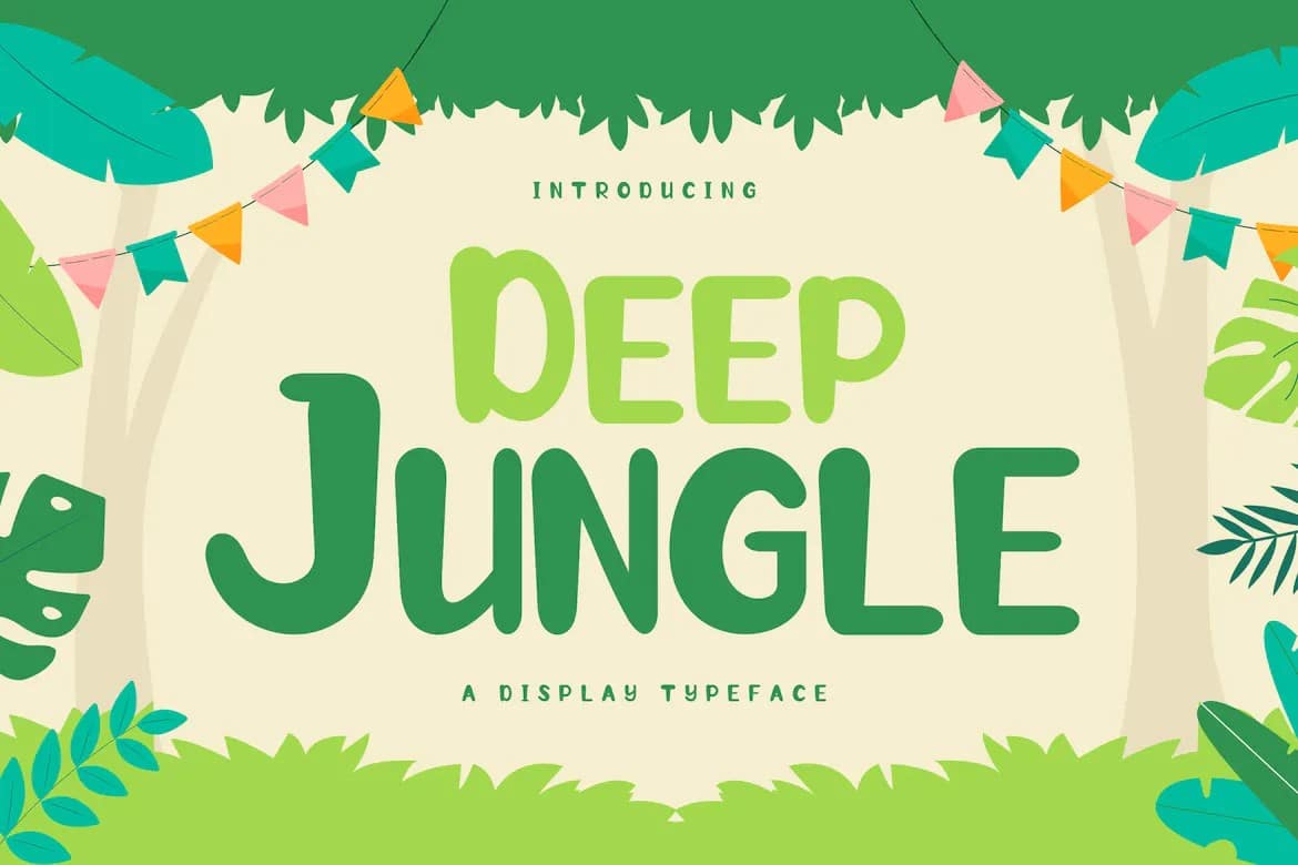 A deep Jungle Font