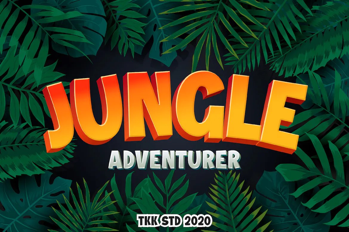 Best Jungle Fonts - An adventurer Jungle Font