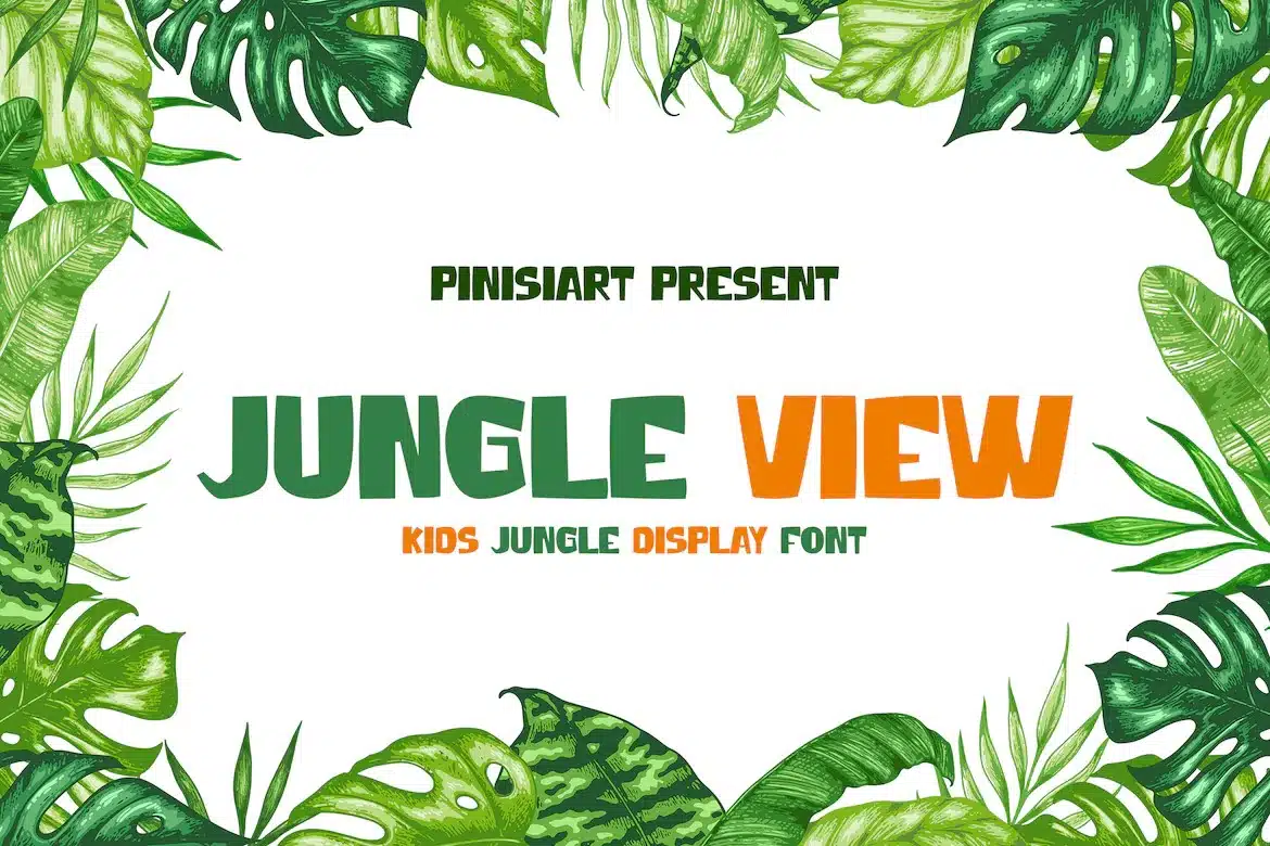 A kids Jungle Font