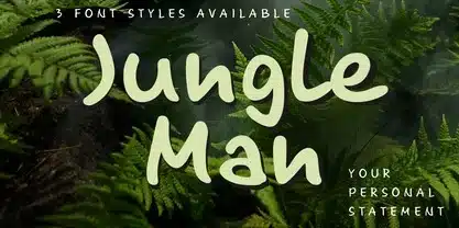A 3 style Jungle Font