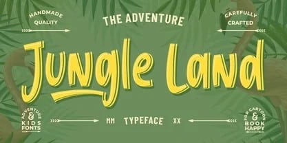 An adventurous Jungle Font