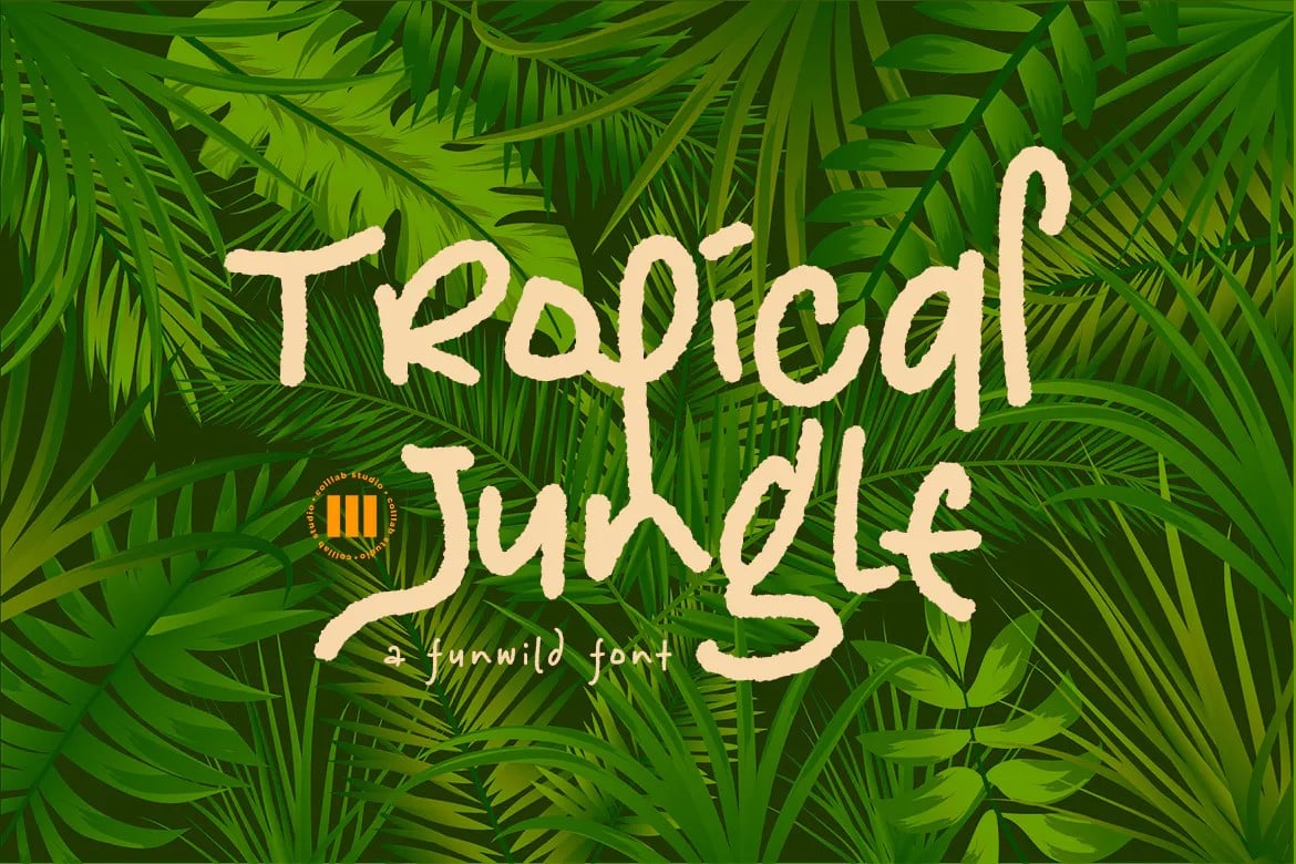 A funwild Jungle Font