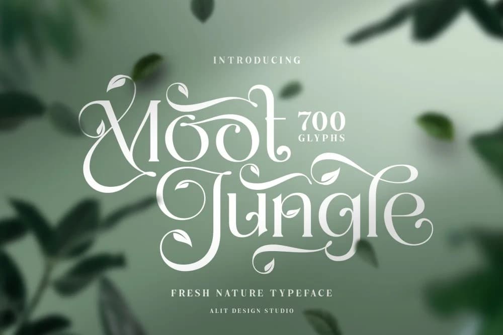 A fresh nature Jungle Font
