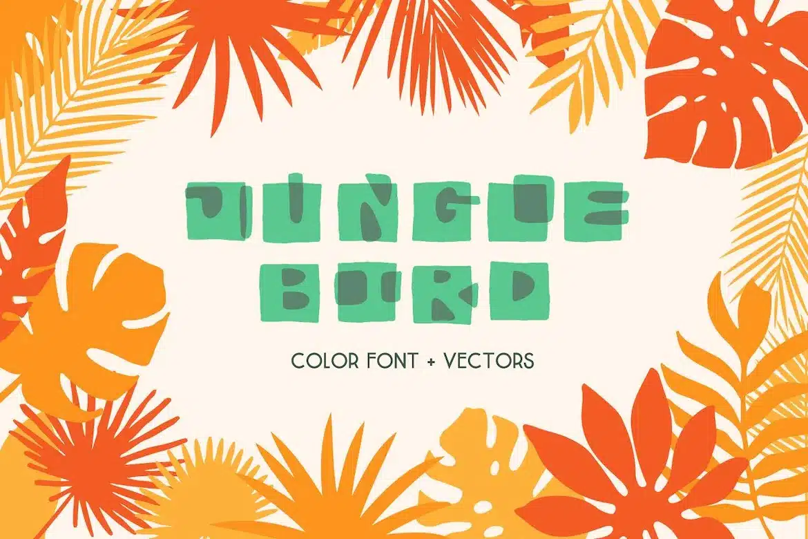 A color Jungle Font