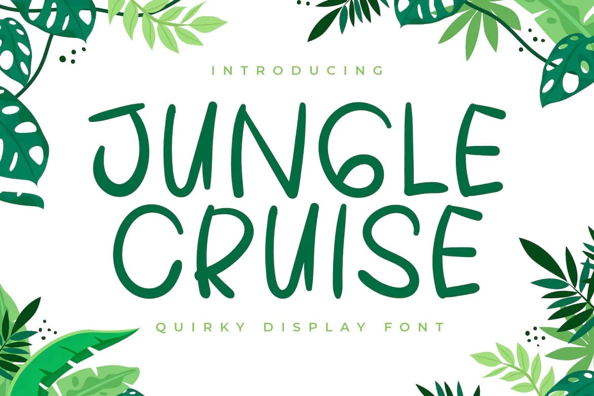 A quirky Jungle Font