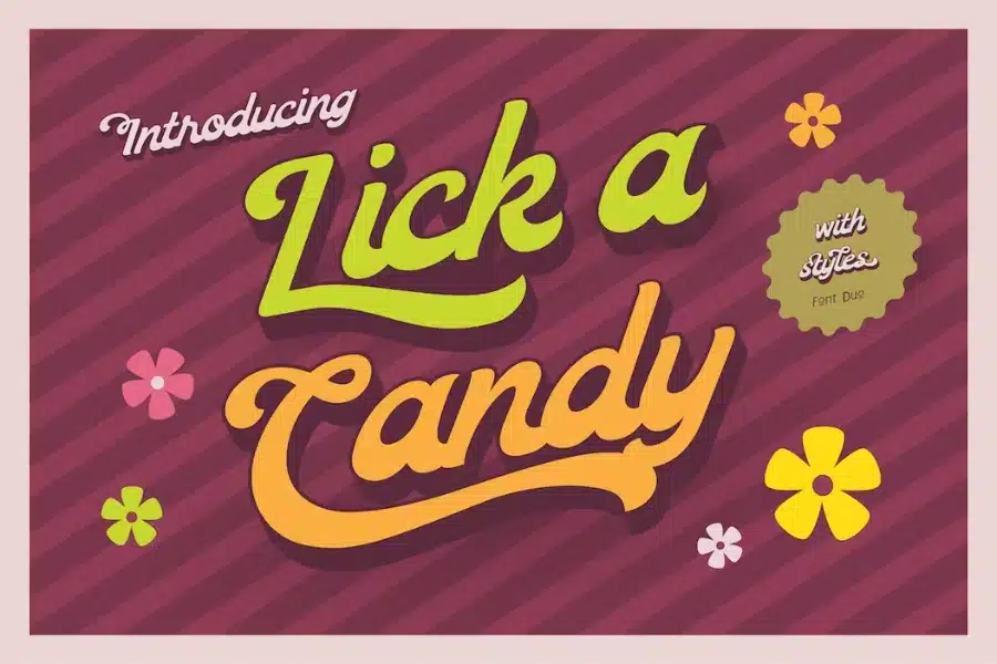 Lick A Candy Candy Font