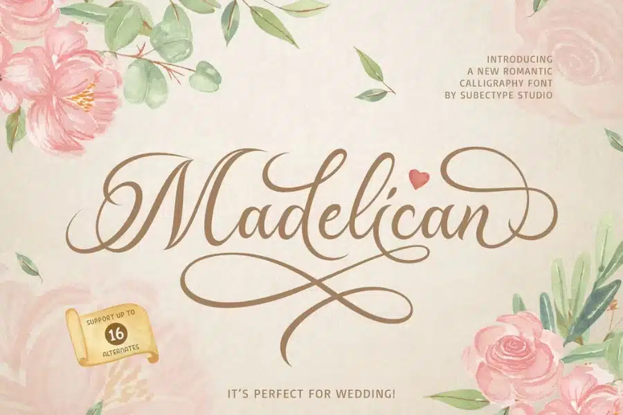 Madelican Certificate Font