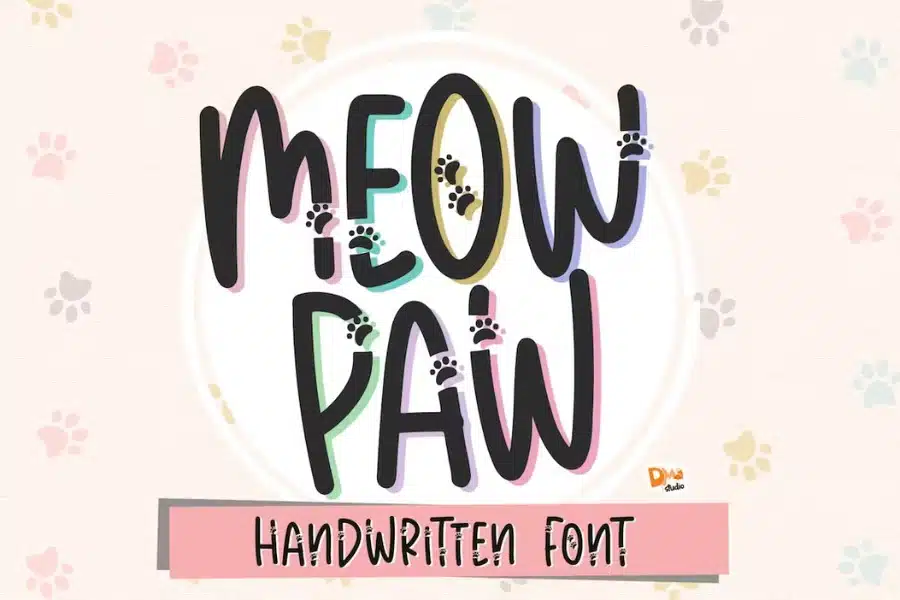 Meow Paw Cat Font