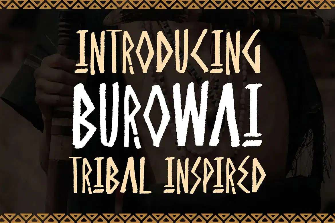 A tribal inspired Native American Font