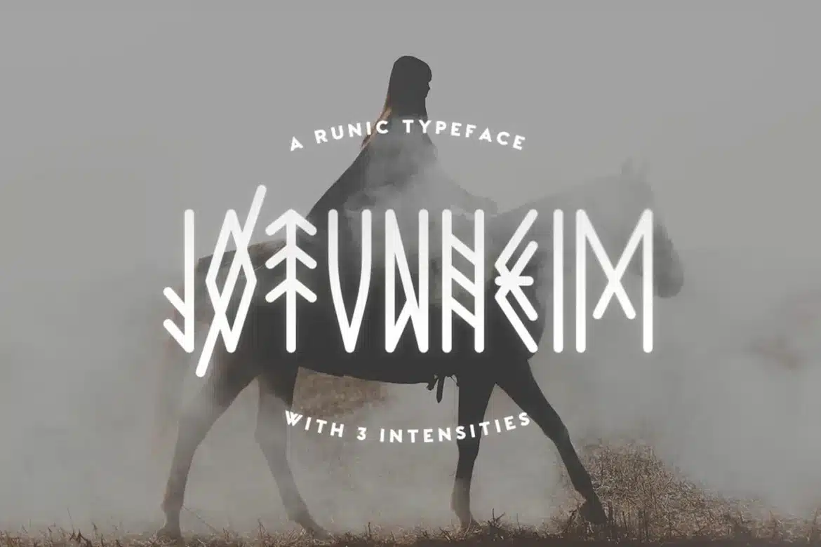 A runic Native American Font