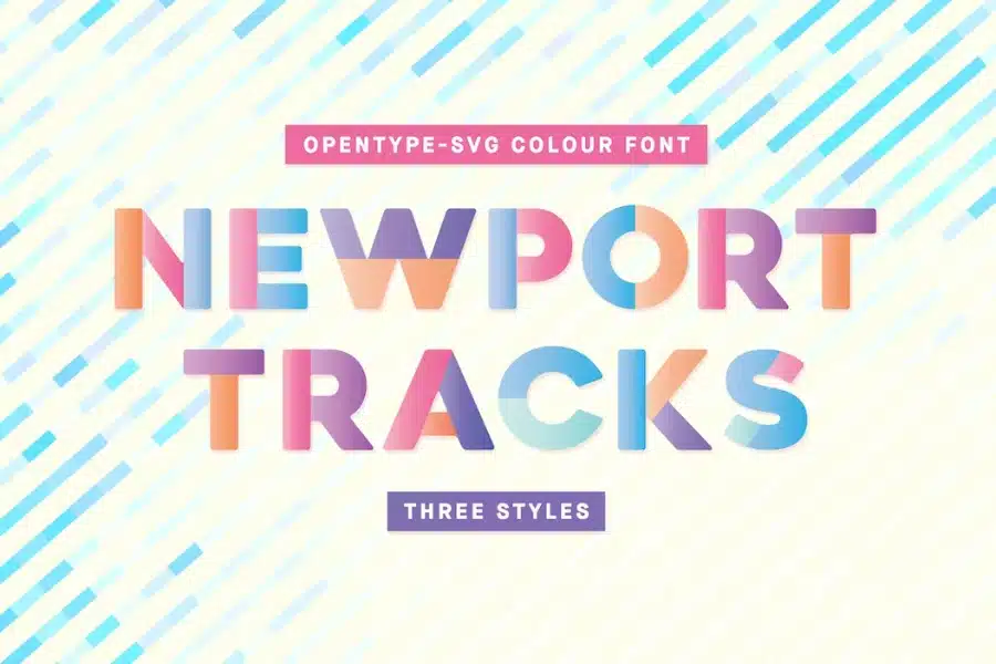 Newport Tracks Color Font