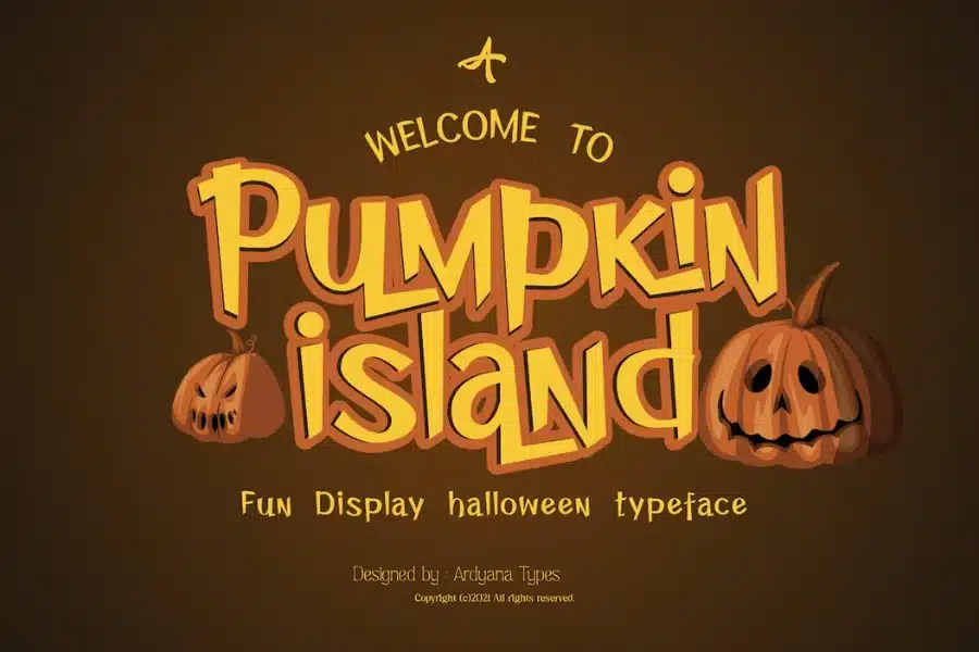 Pumpkin Island Pumpkin Font