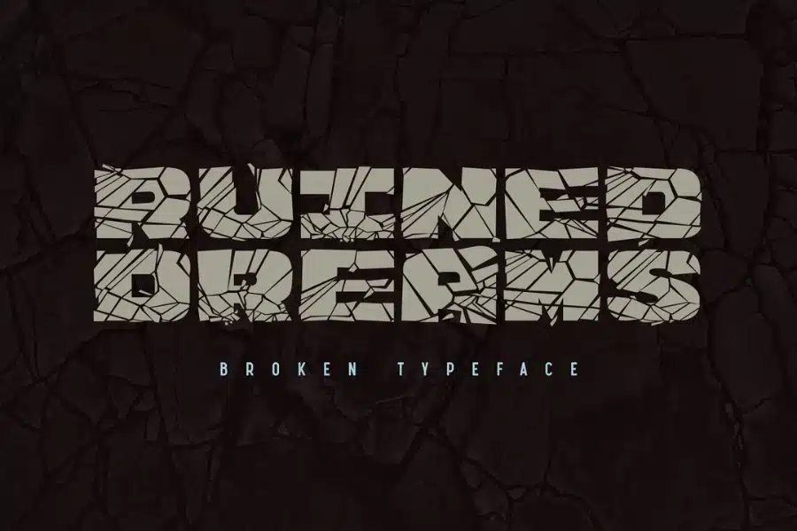 Ruined Dreams Cracked Font