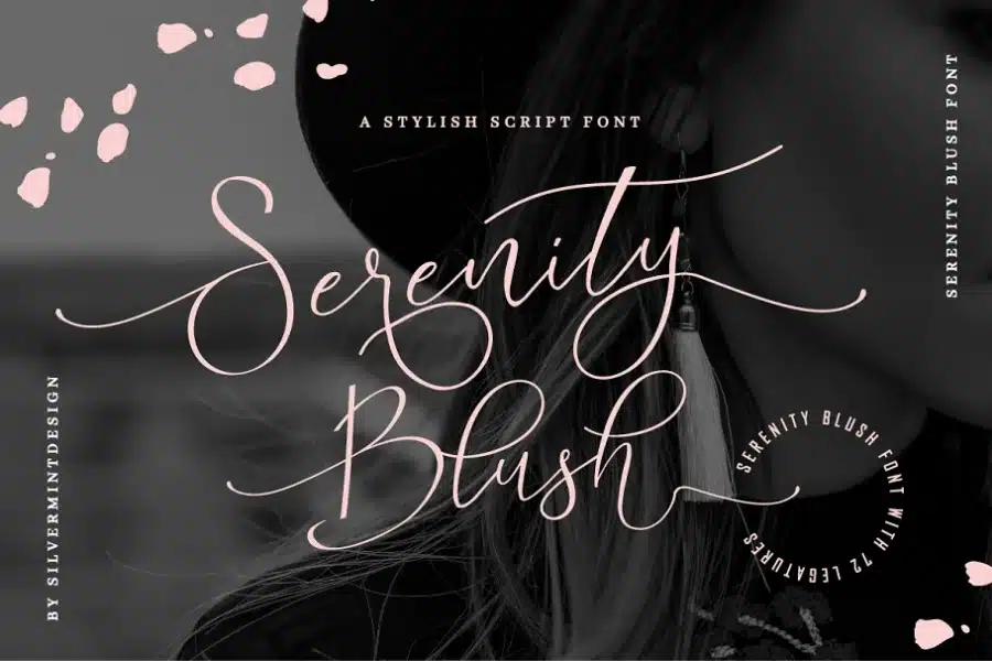 Serenity Blush Certificate Font
