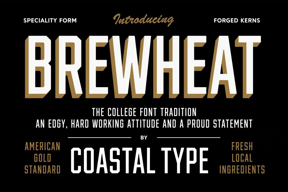 A coastal type Streetwear Font
