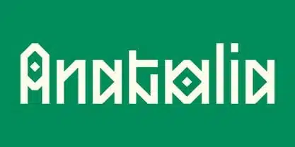 Anatalia Turkish Font