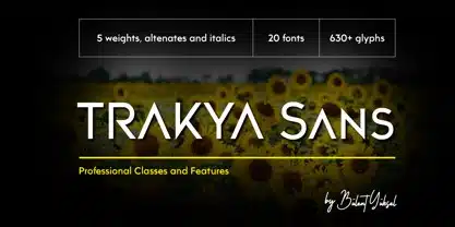 A trakya sans Turkish Font