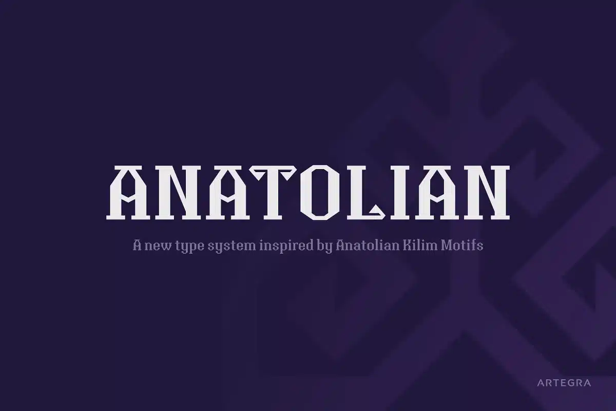 Anatolian Turkish Font