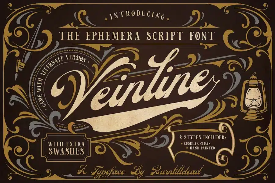 Veinline Certificate Font