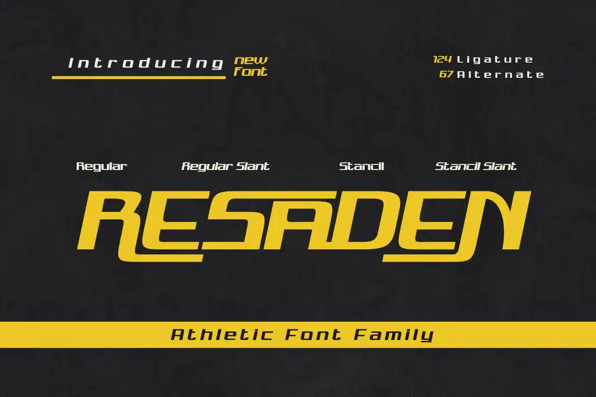 An athletic Volleyball Font