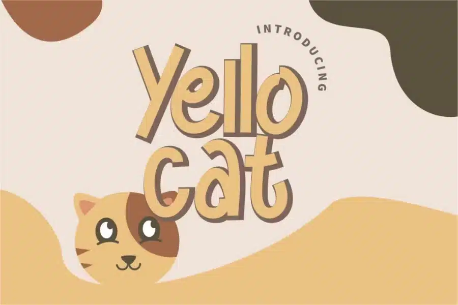 Yello Cat Cat Font