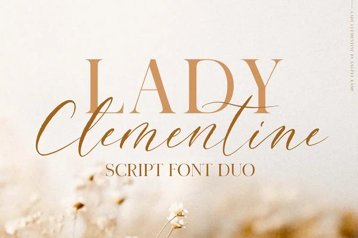 Lady Clementine Yoga Font