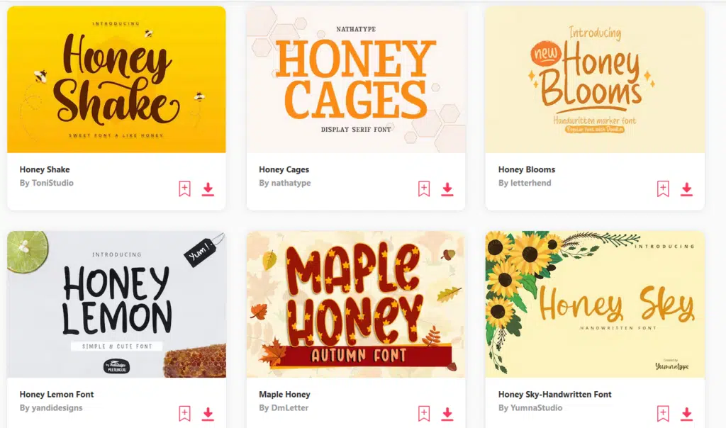 Honey Fonts Main
