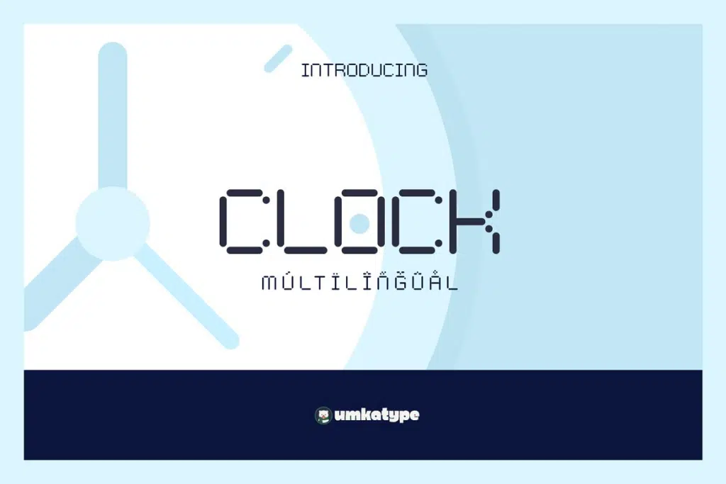 Clock Font