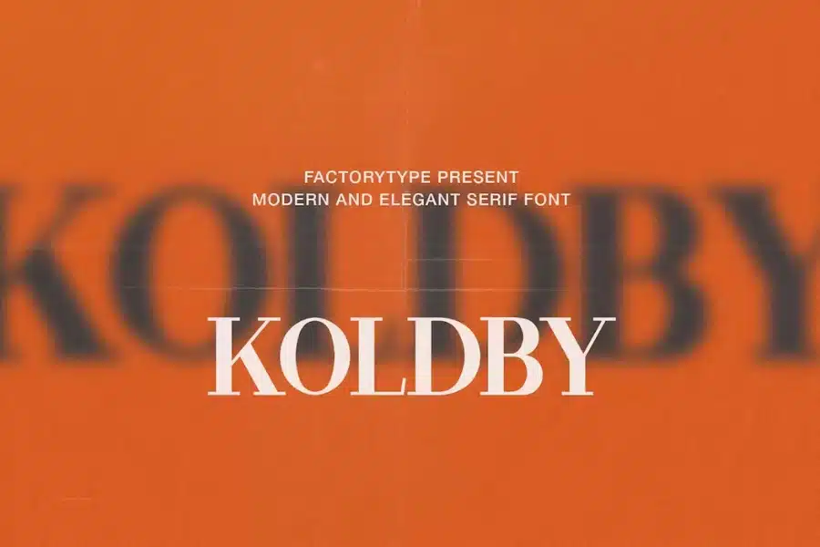 Koldby Font Similar To Bodoni