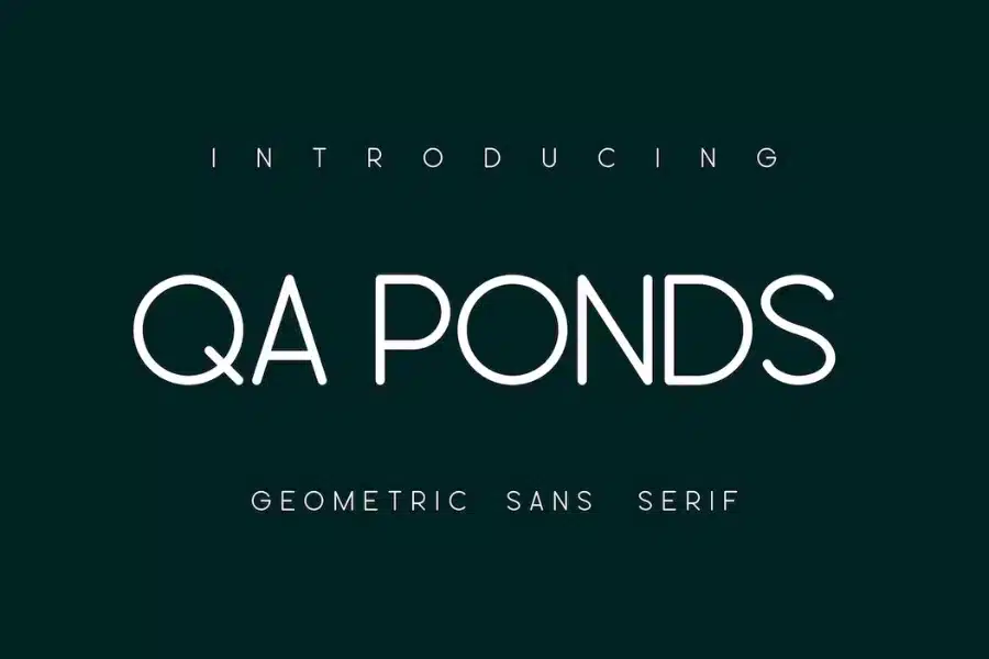 QA Ponds Font