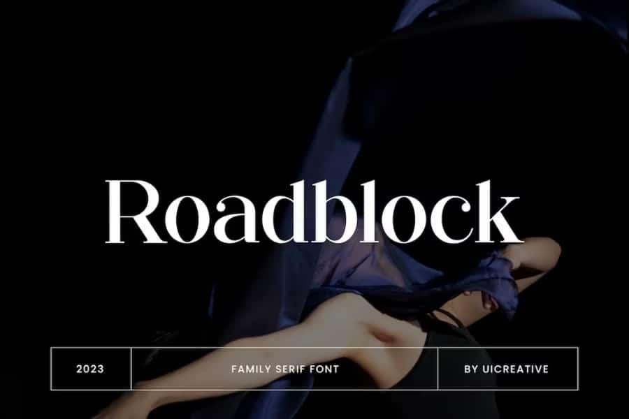 Roadblock Font Similar To Caslon
