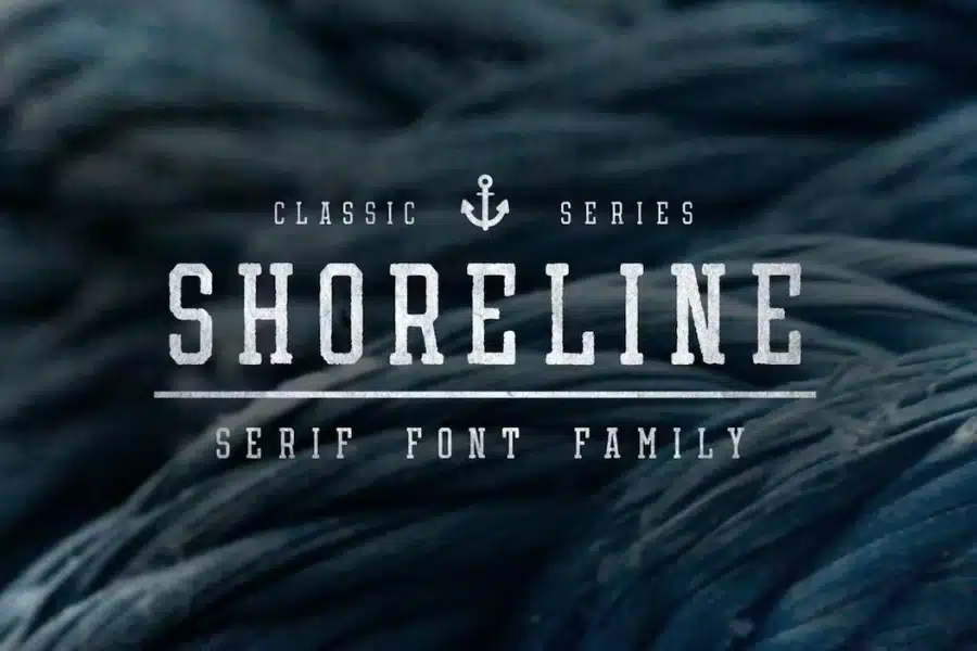 Shoreline Font Similar to Rockwell