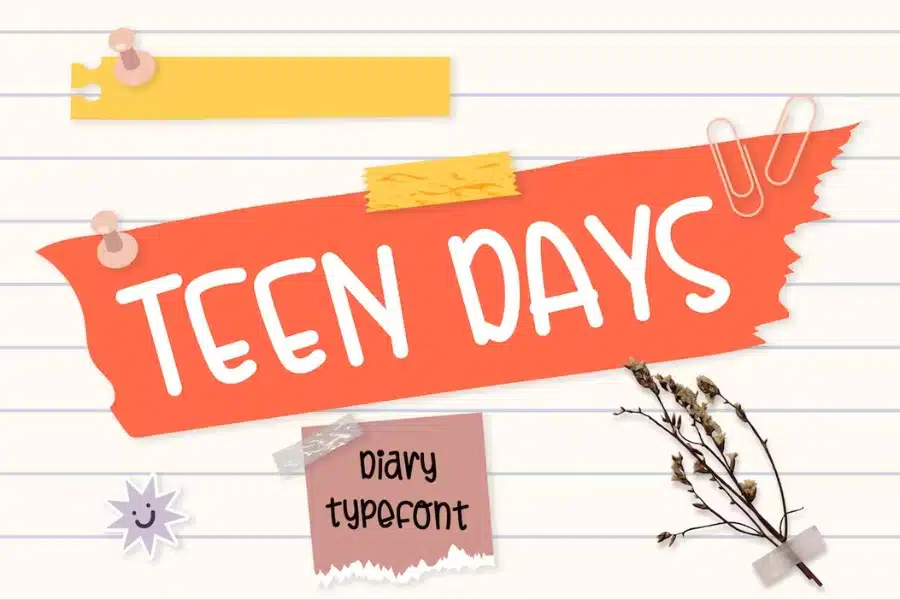 Teen Days Girly Font