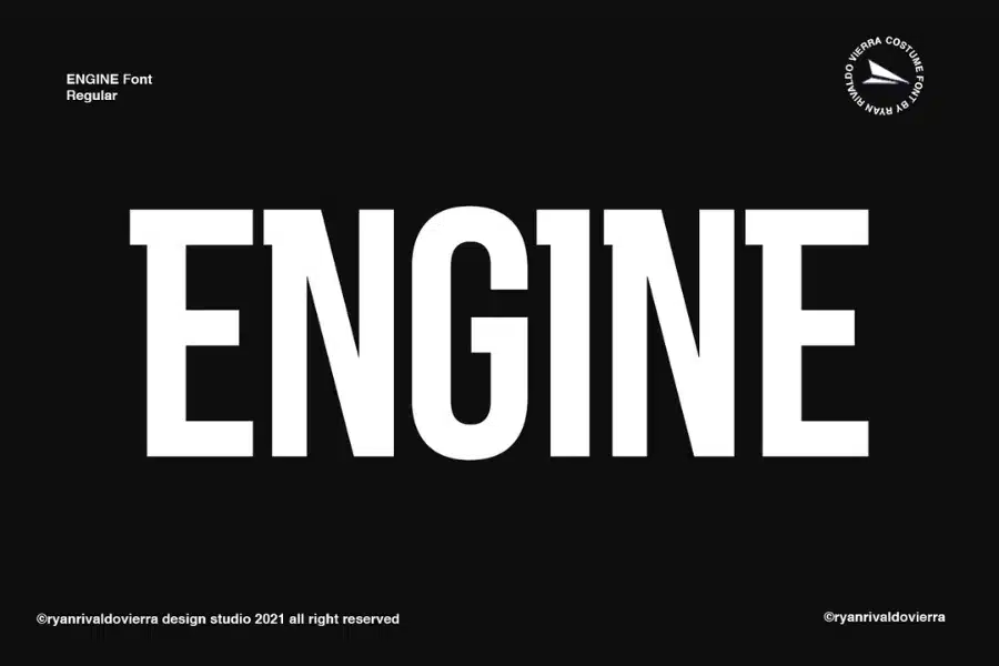 Engine Font Similar To Oswald