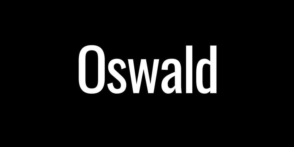 Oswald Font