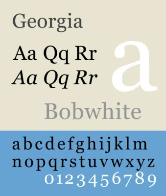 Fonts Similar To Georgia
