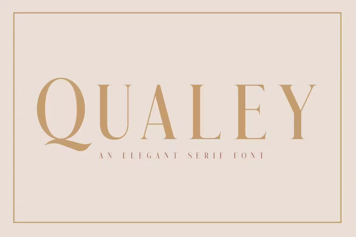 Qualey Font Similar To Didot