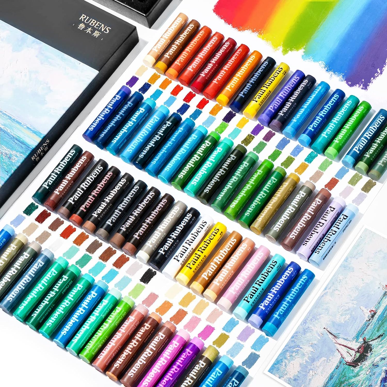 Faber-Castell Creative Studio Oil Pastel Crayons - 36 Vibrant Colors