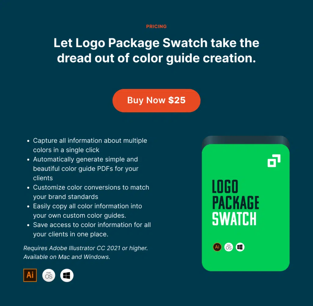 Logo Package Swatch Pricing
