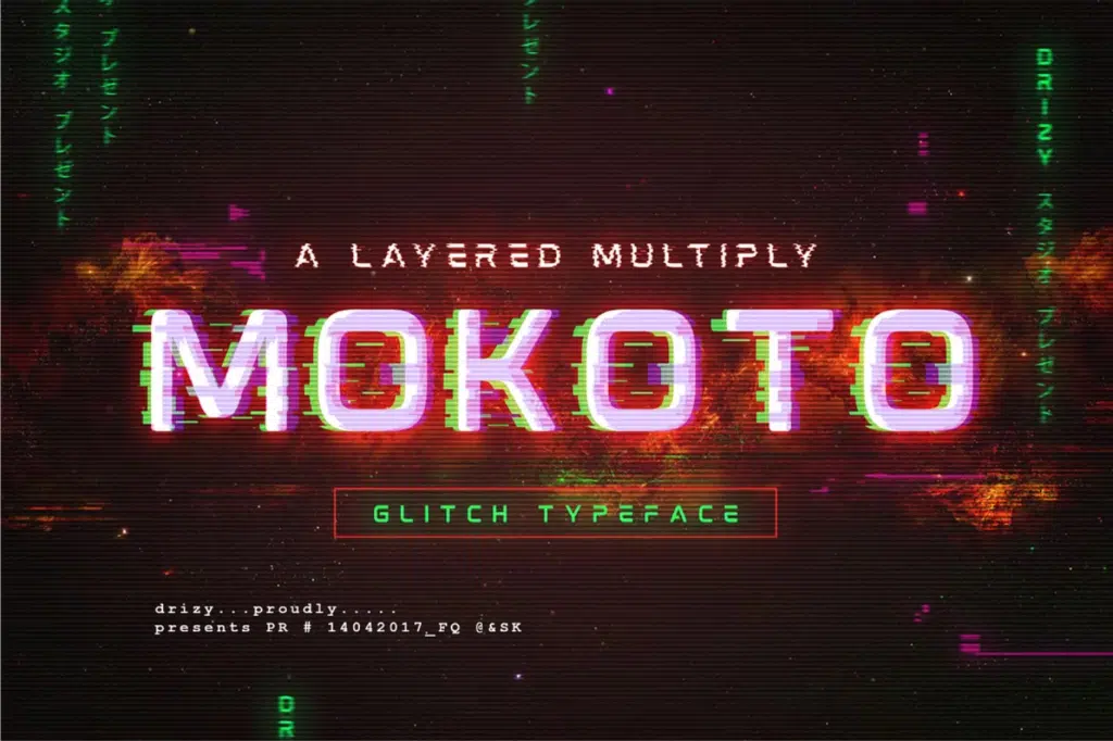 Mokoto Glitch Font