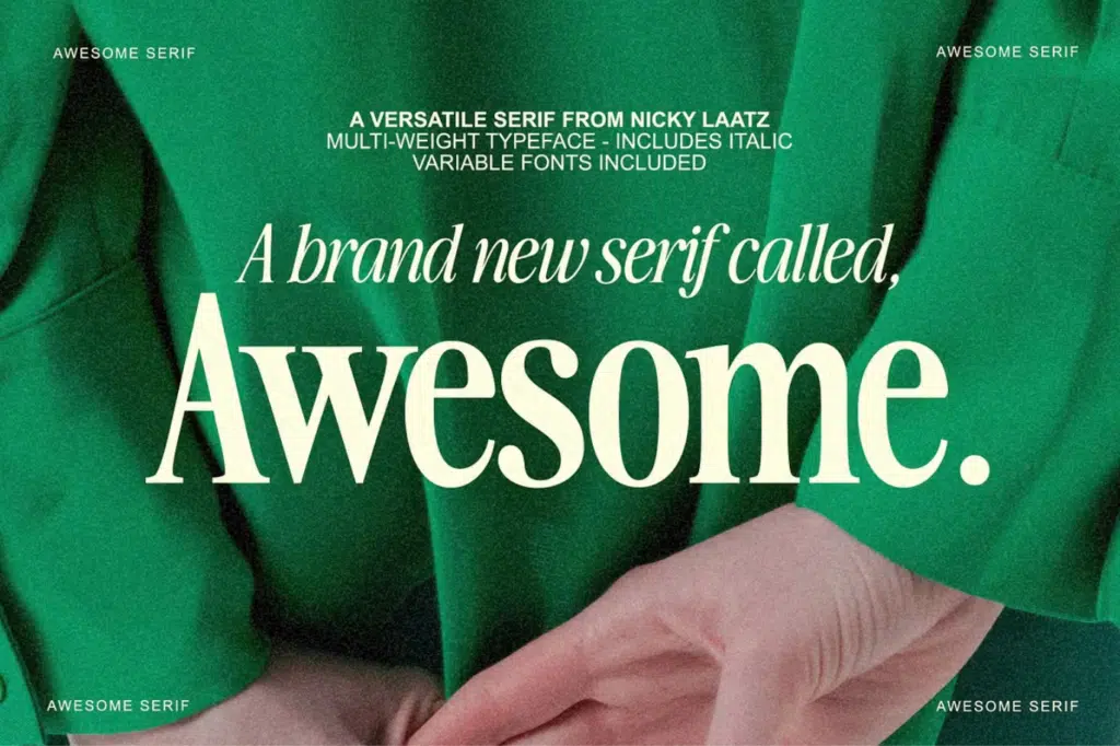 The Awesome Serif Font