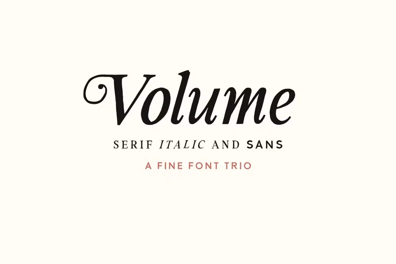 Volume Font