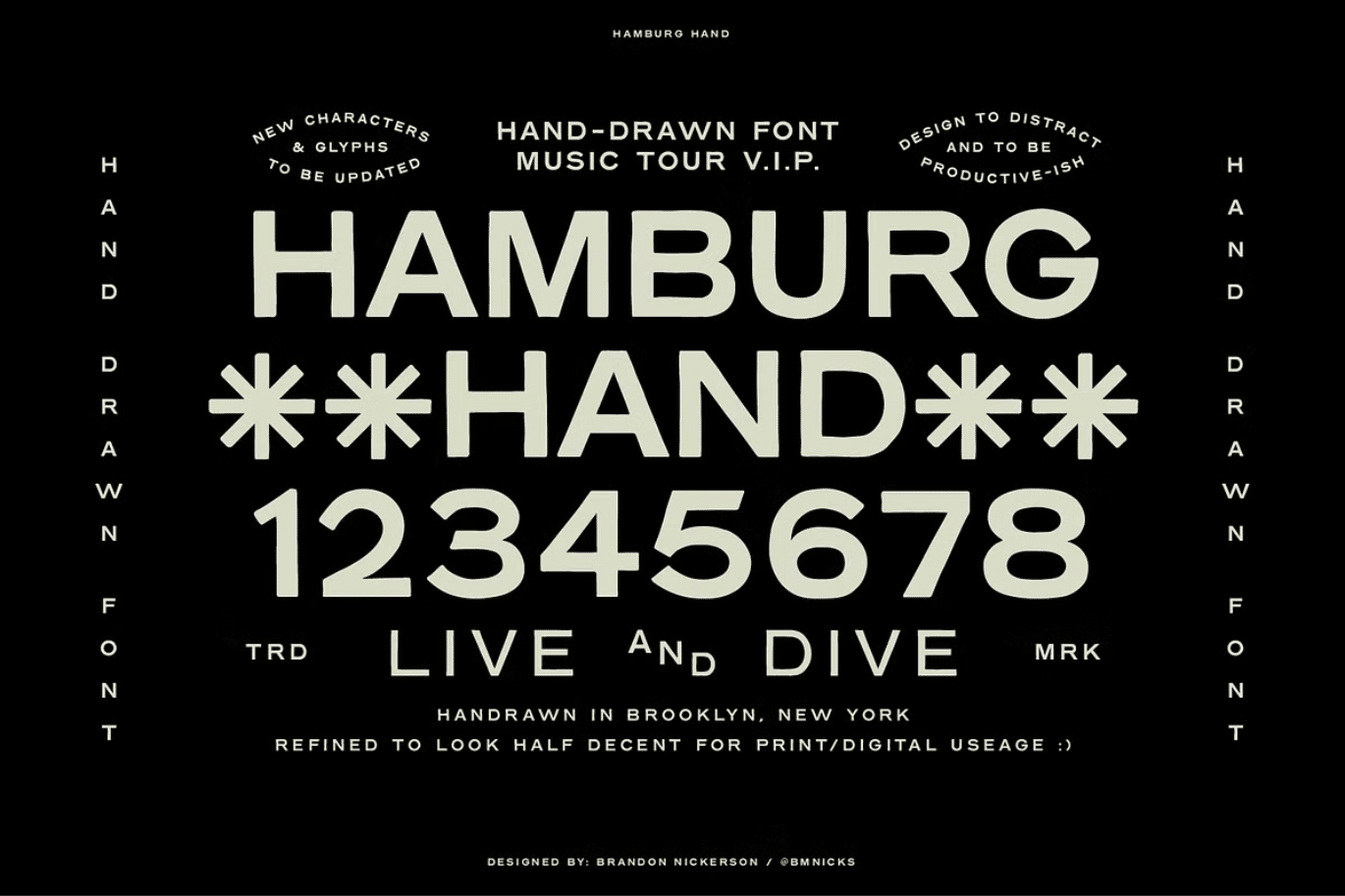 Hamburg Hand - A Hand-Drawn Font