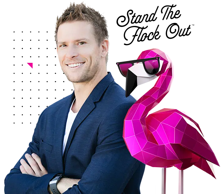 Jacob Cass with Flamingo