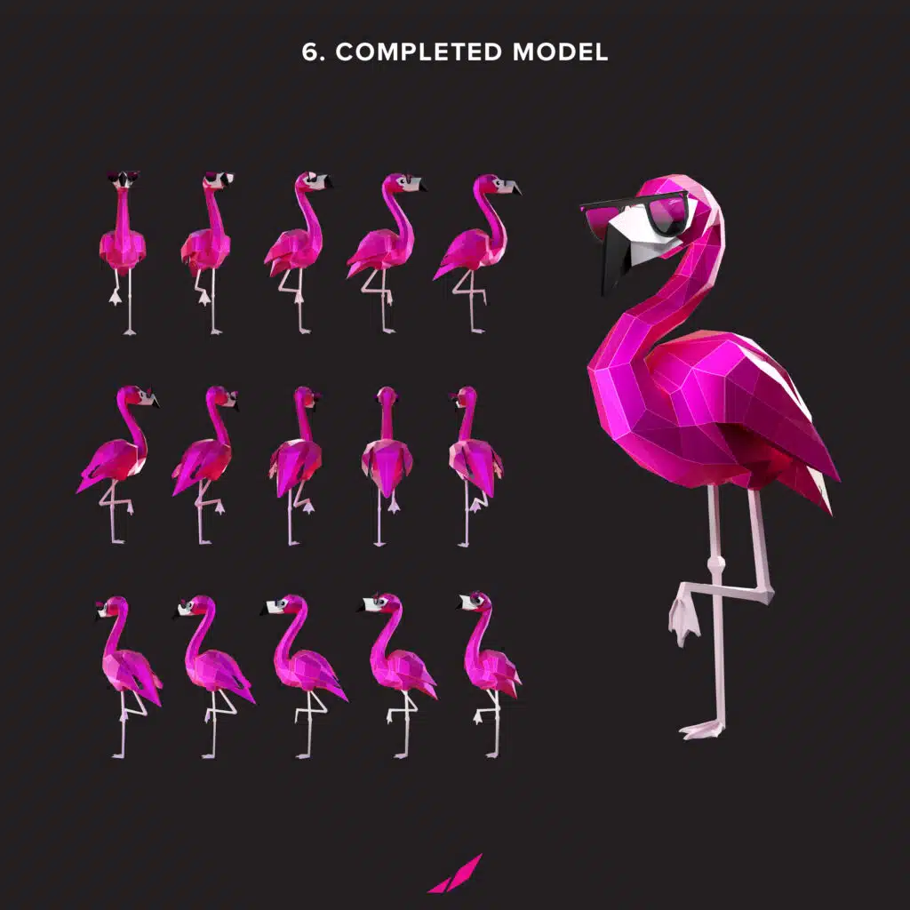 flamingo 3d model